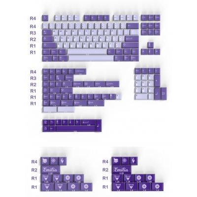 (Presale item) Frost Witch 104+76 GMK ABS Doubleshot Full Keycaps Set for Cherry MX Mechanical Gaming Keyboard